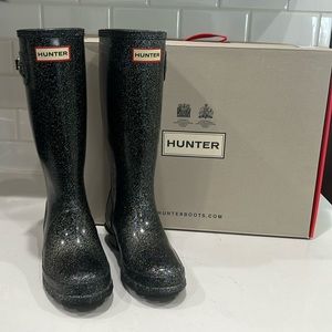 HUNTER Original Kids Starcloud tall Boots (Size US4B/5G)